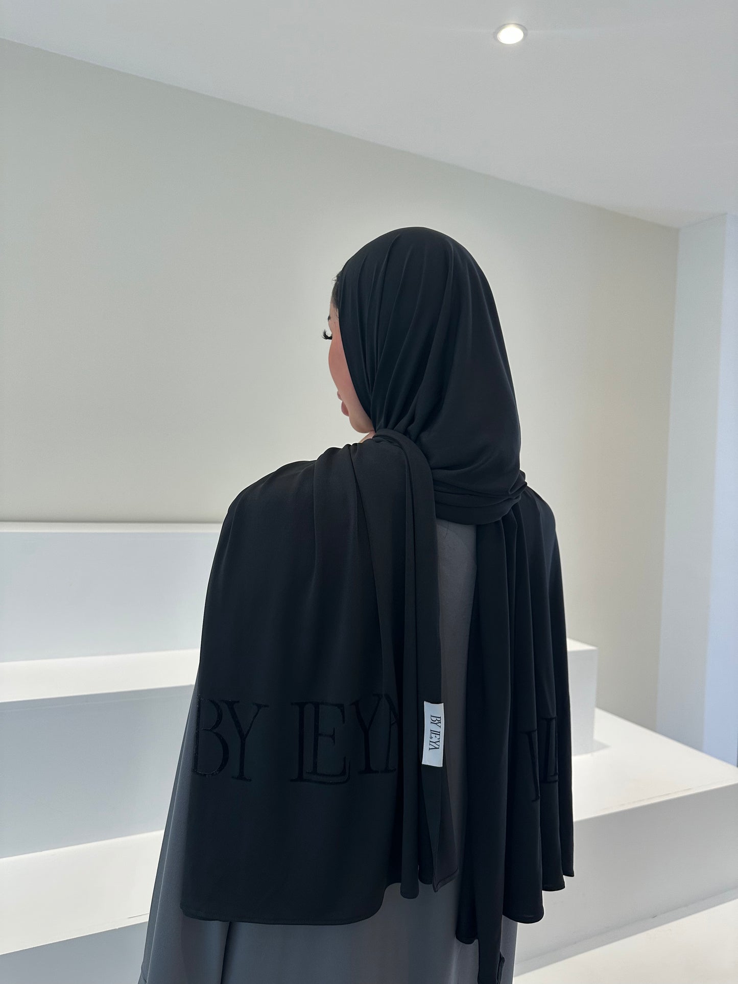 hijab jersey premium noir en flock