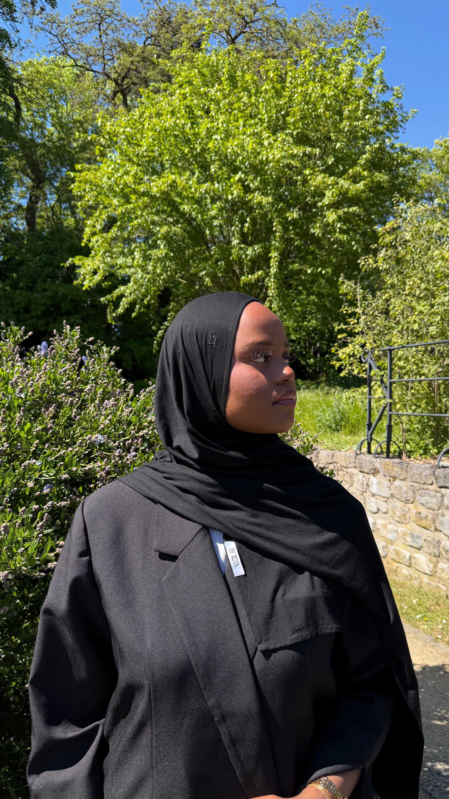 hijab a enfiler noir