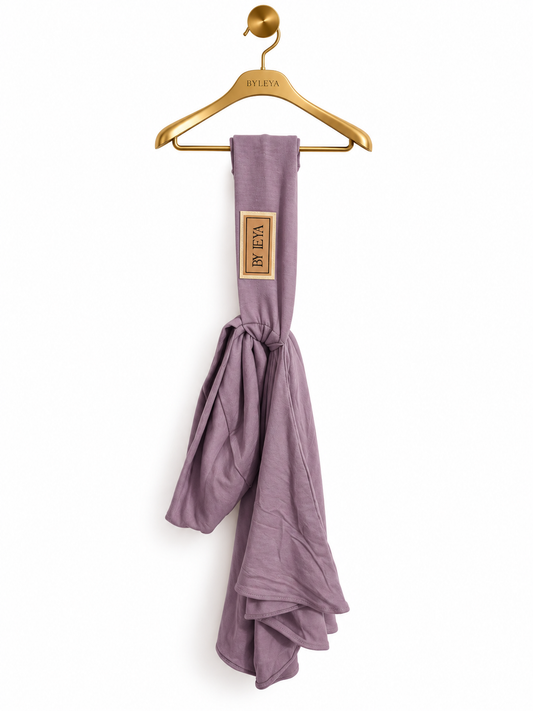 bonnet mauve lilas bambou