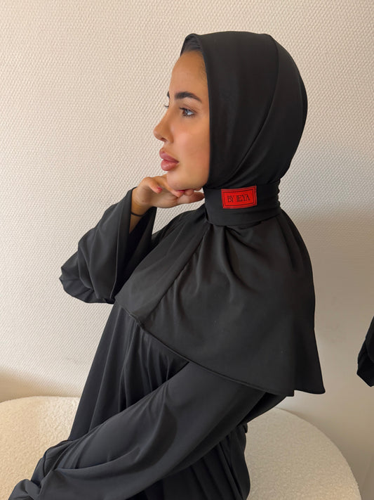 bonnet noir rouge ( Jersey premium )