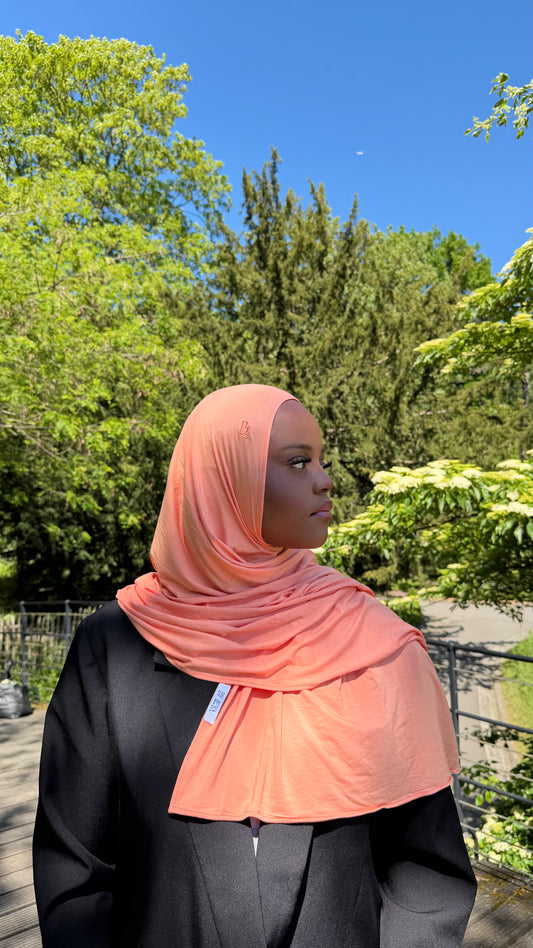 hijab a enfiler orange