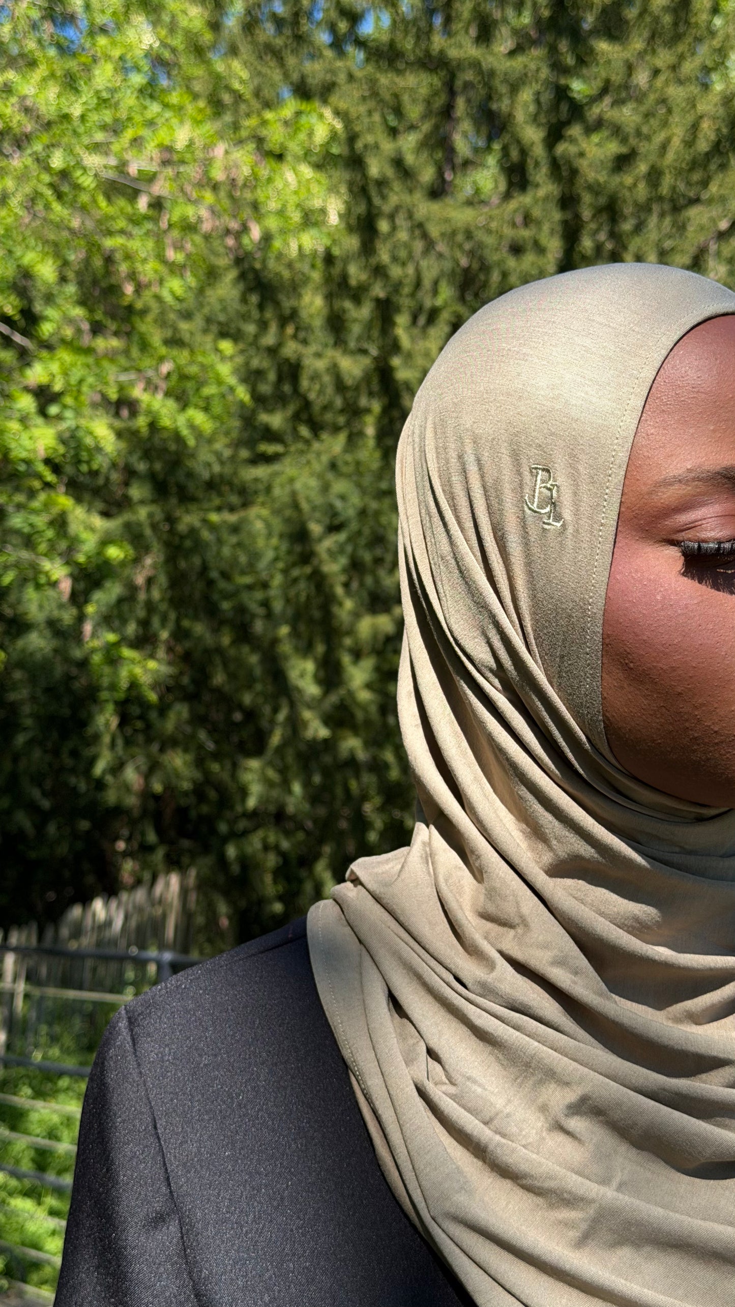 hijab a enfiler vert kaki