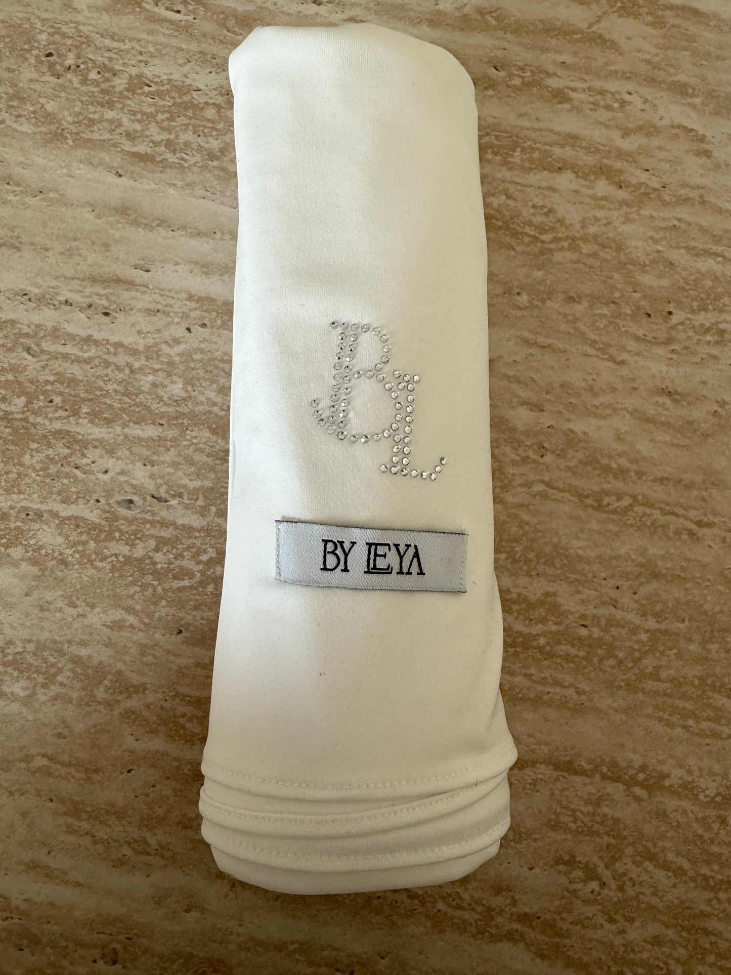 hijab jersey premium blanc