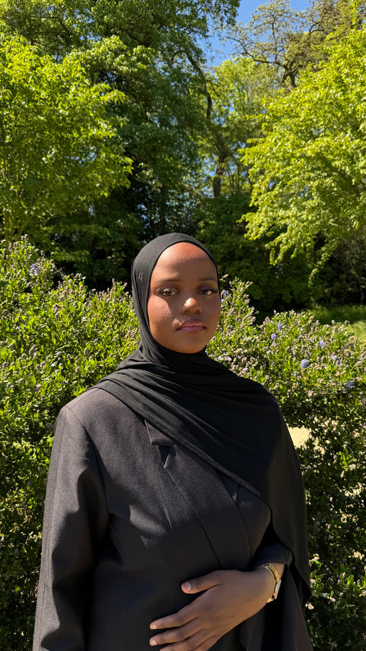 hijab a enfiler noir