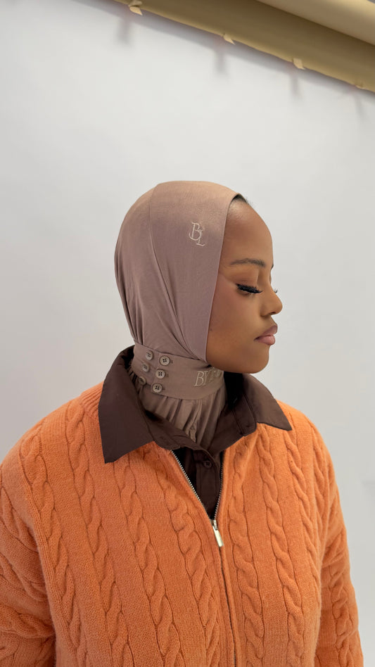 bonnet taupe en bambou