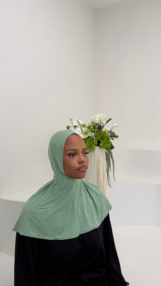 bonnet bambou en vert