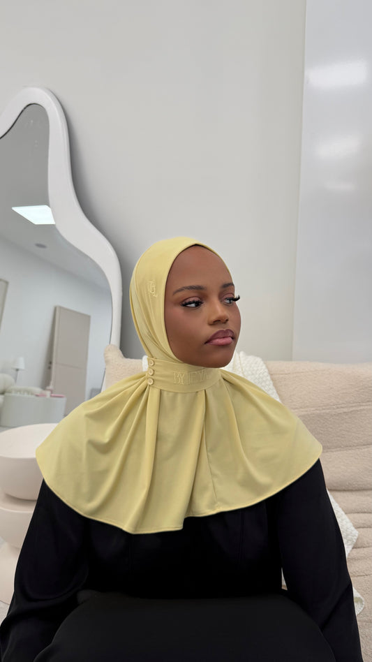bonnet jaune en jersey premium